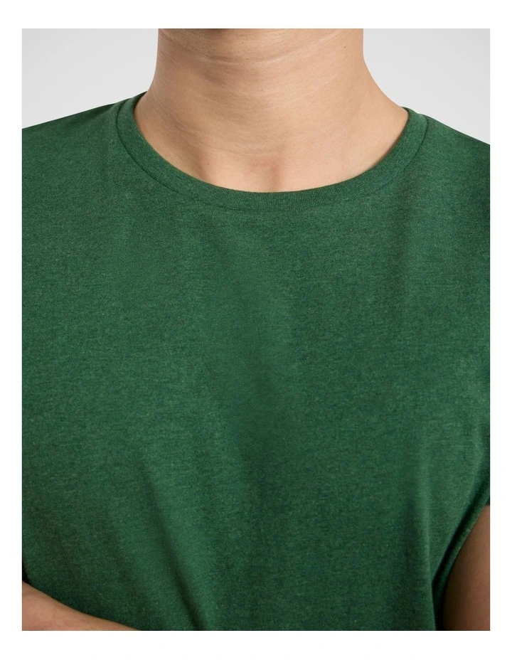 Marle Brando Crew Neck Tee in Racing Green image 4