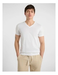 Arnie Pima Tee in White