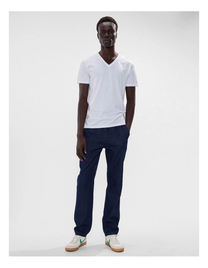 Arnie Pima Tee in White image 2
