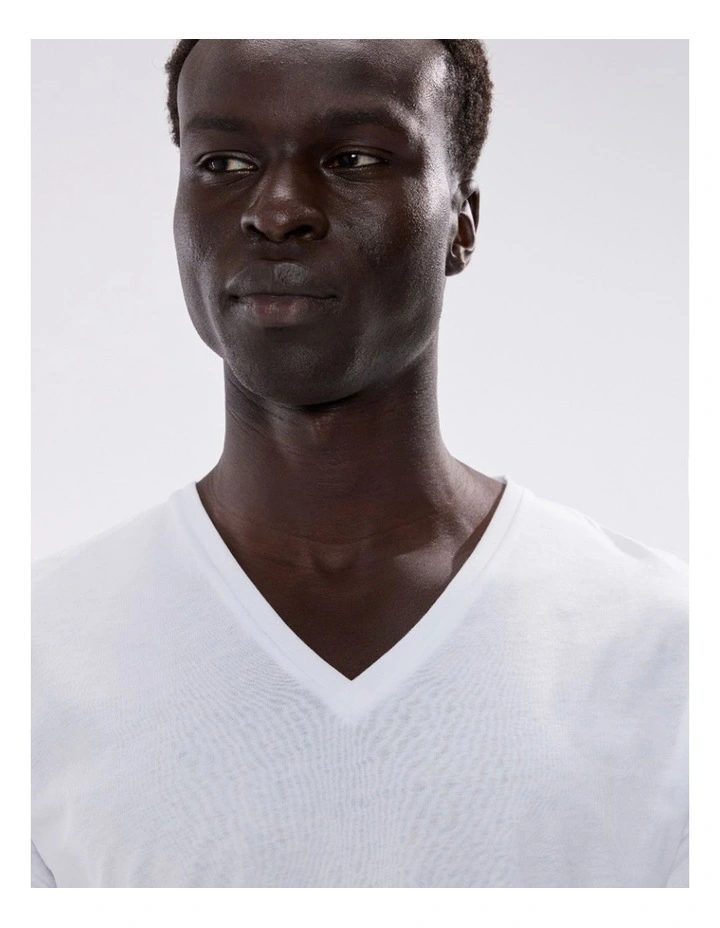 Arnie Pima Tee in White image 2