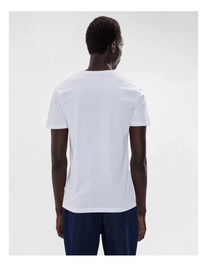 Arnie Pima Tee in White image 3