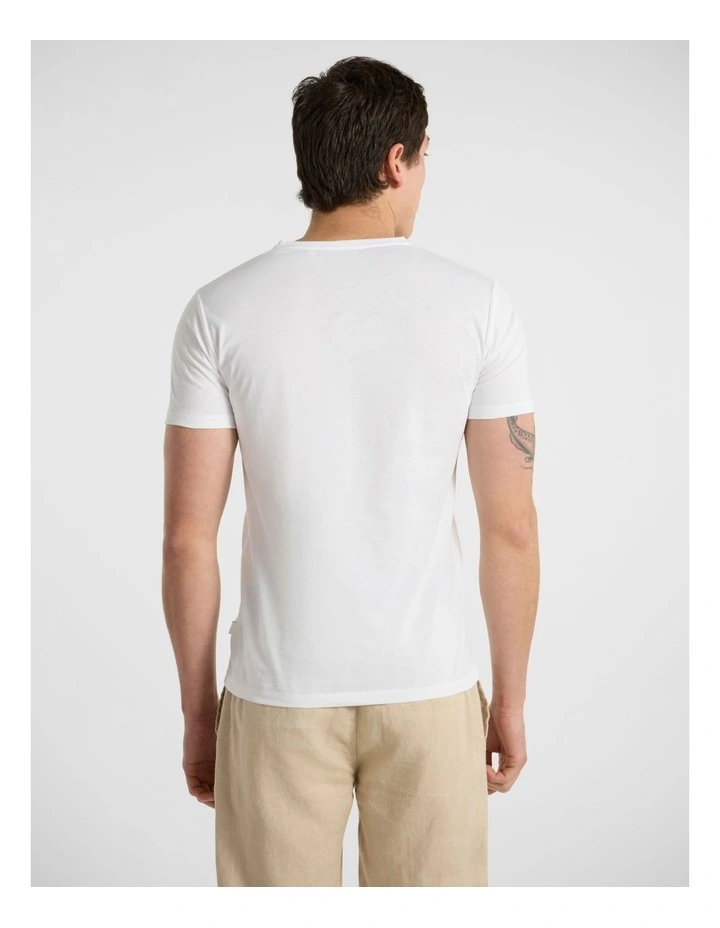 Arnie Pima Tee in White image 3