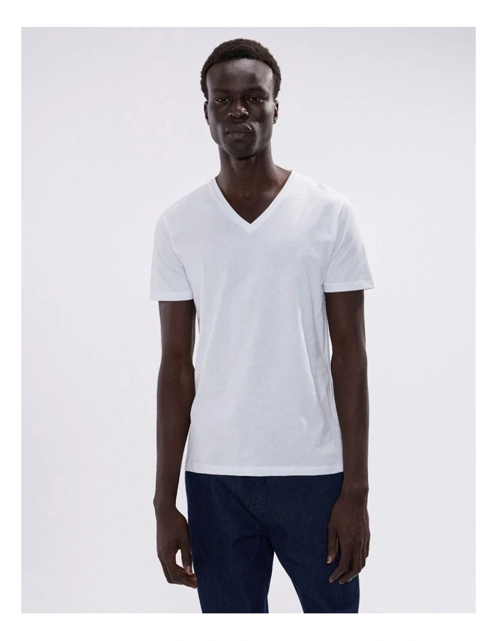 Arnie Pima Tee in White image 3