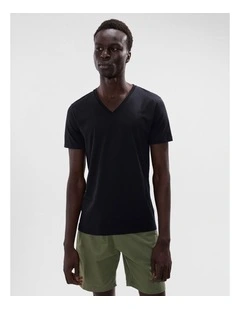 Arnie Pima Tee in Black
