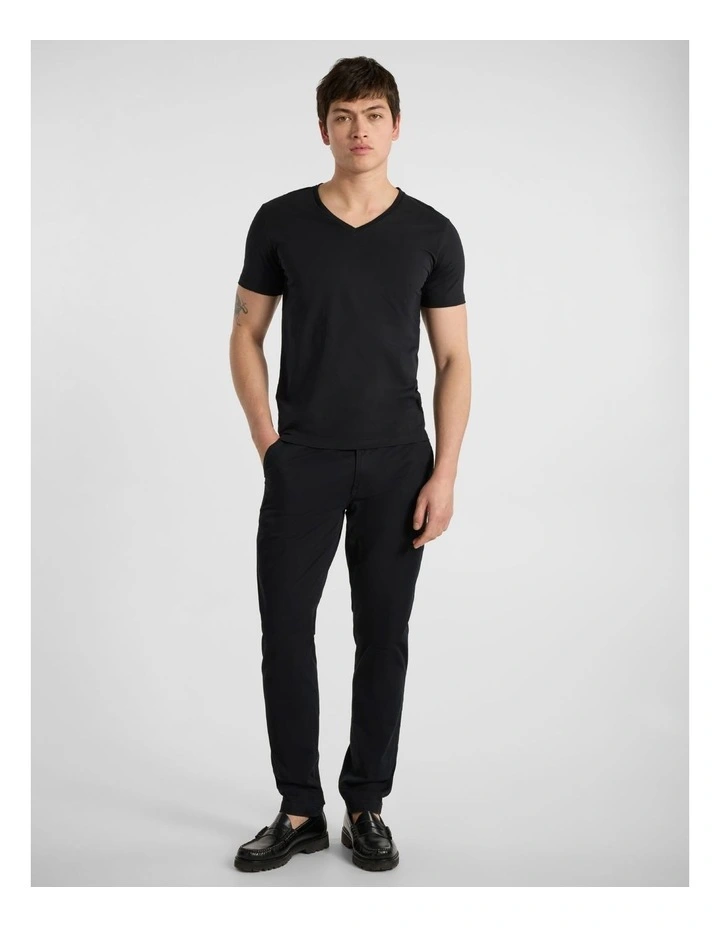 Arnie Pima Tee in Black image 2