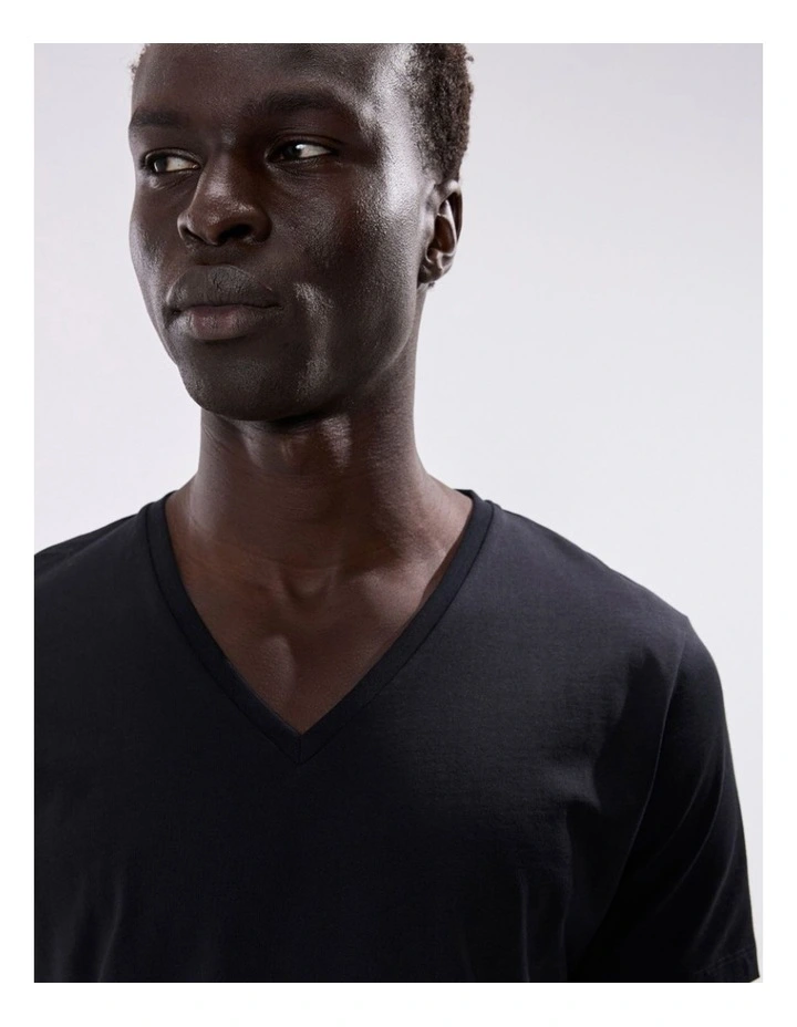 Arnie Pima Tee in Black image 2