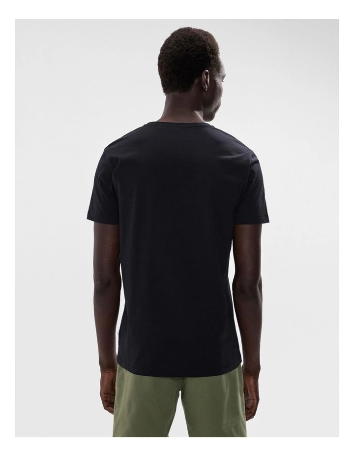 Arnie Pima Tee in Black image 4