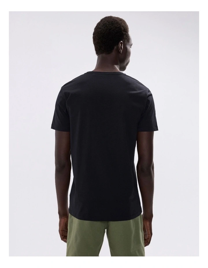 Arnie Pima Tee in Black image 4