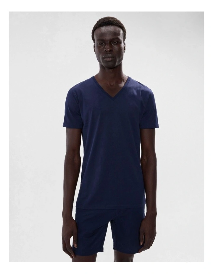 Arnie Pima Tee in Navy image 1