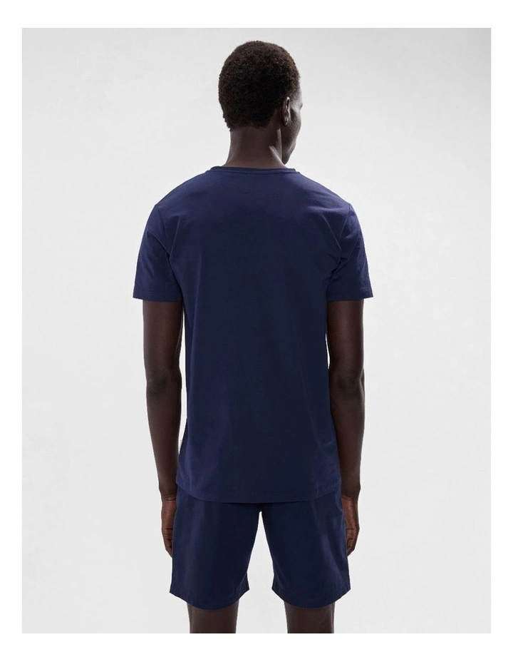 Arnie Pima Tee in Navy image 3