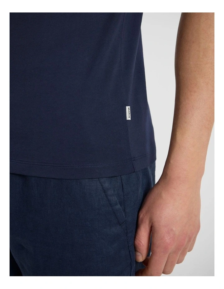 Arnie Pima Tee in Navy image 4