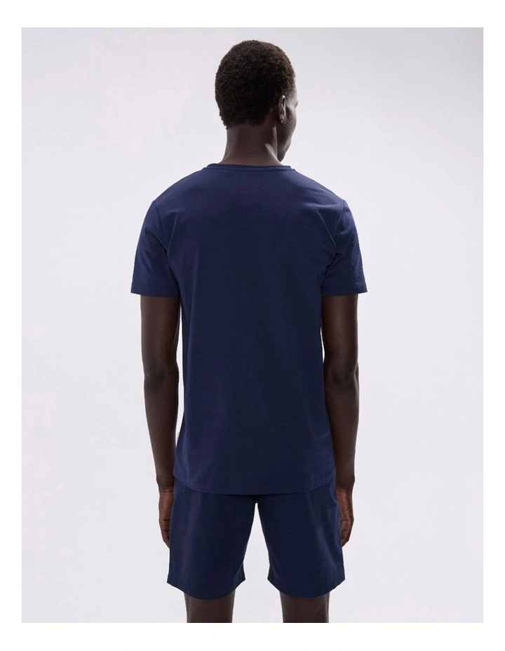 Arnie Pima Tee in Navy image 4