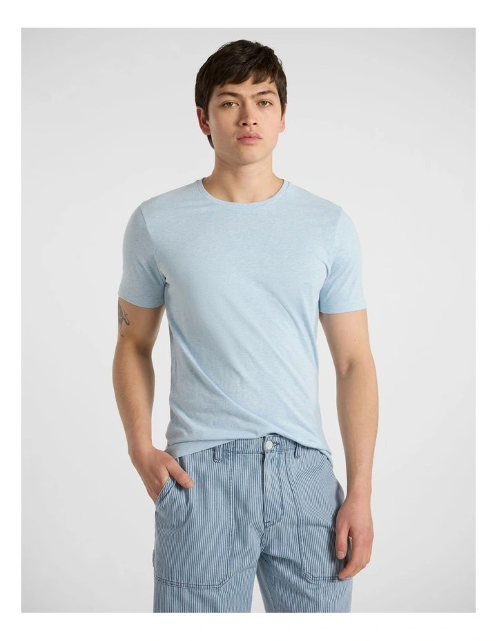 Marle Brando Crew Neck in Light Blue Marle image 1