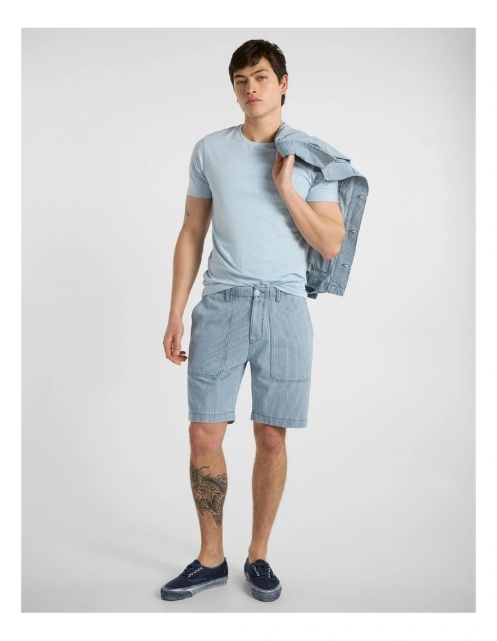 Marle Brando Crew Neck in Light Blue Marle image 2