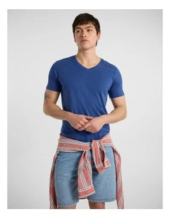Marle Arnie V Neck in Navy Marle