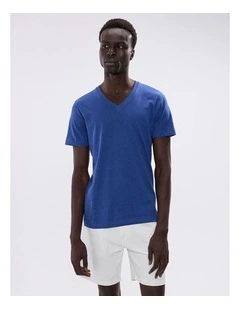 Marle Arnie V Neck in Navy Marle