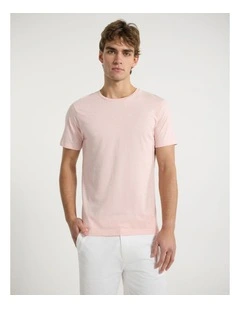 Marle Brando Crew Neck Tee in Pale Pink
