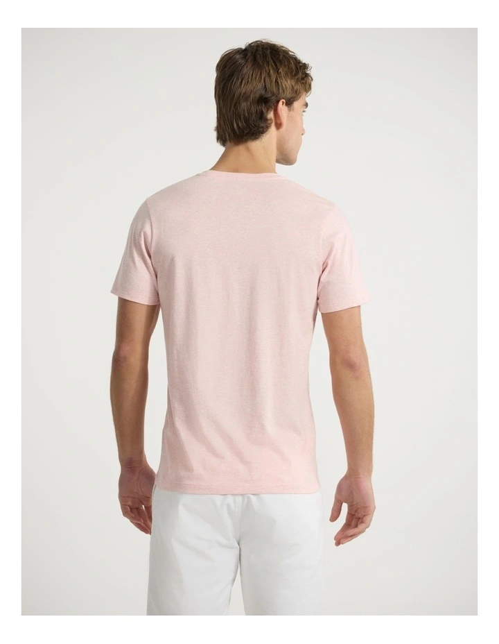 Marle Brando Crew Neck Tee in Pale Pink image 3