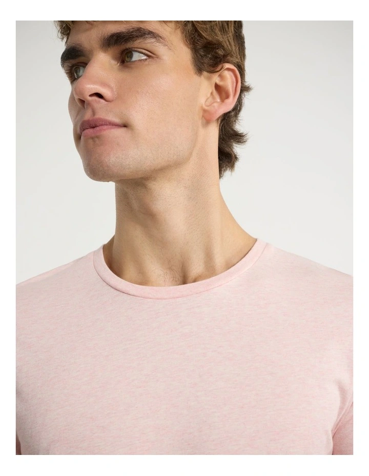 Marle Brando Crew Neck Tee in Pale Pink image 4