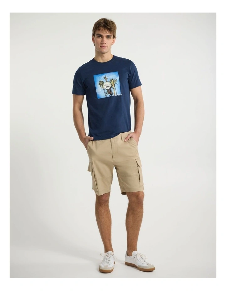 Bar Bar Bar Tee in Navy image 2