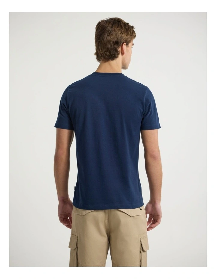 Bar Bar Bar Tee in Navy image 3