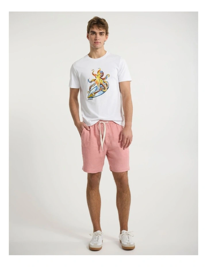 Surf And Tie Tee in White image 2