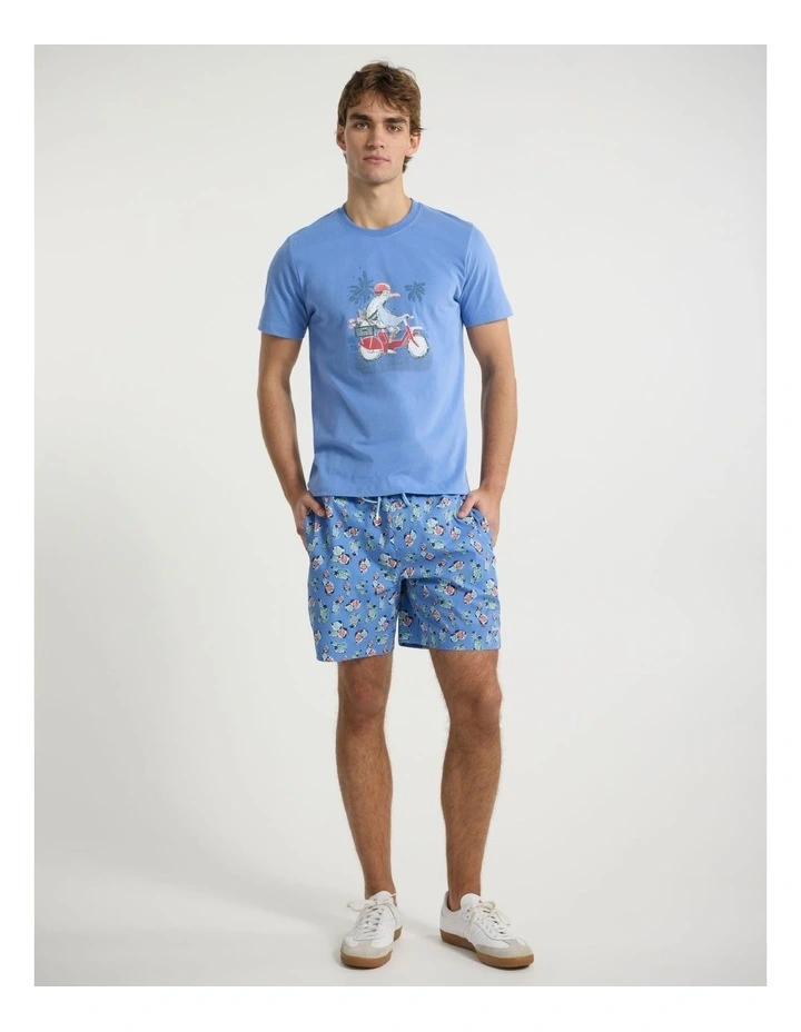 Something Bike You Tee in Light Cobalt image 2