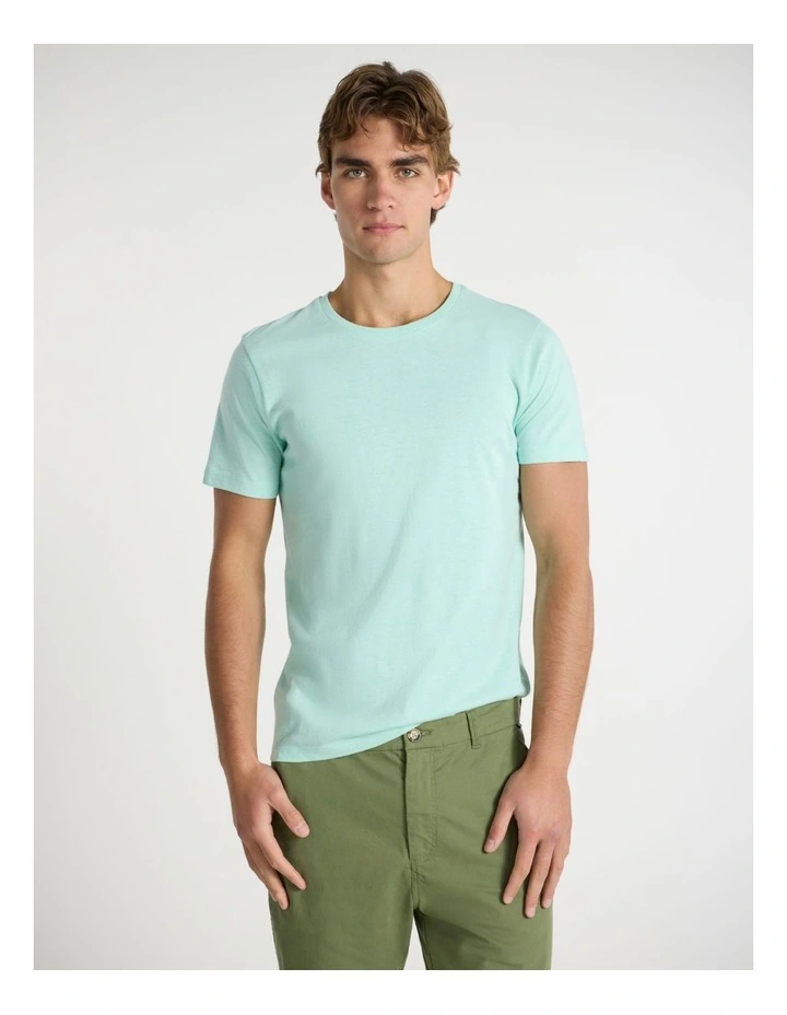 Marle Brando Crew Neck Tee in Ice Green image 1