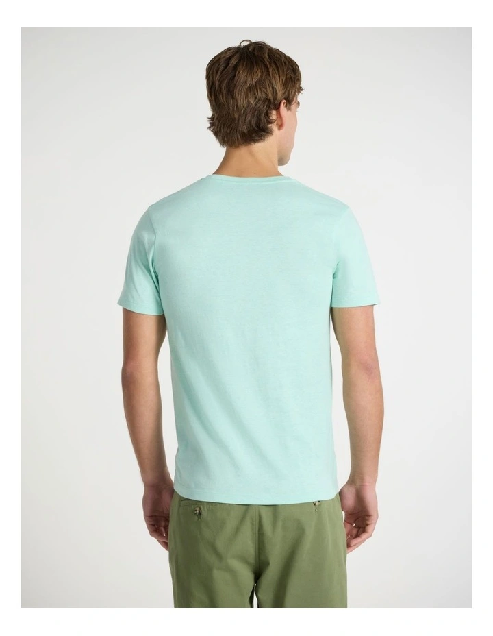 Marle Brando Crew Neck Tee in Ice Green image 3