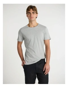 Marle Brando Crew Neck Tee in Grey Marle