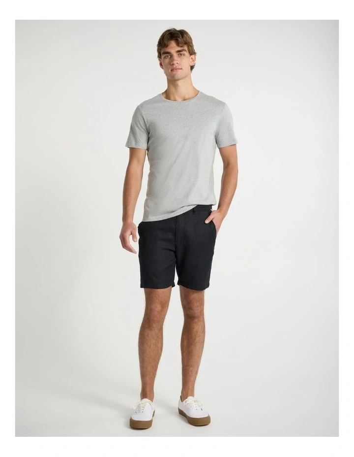 Marle Brando Crew Neck Tee in Grey Marle image 2