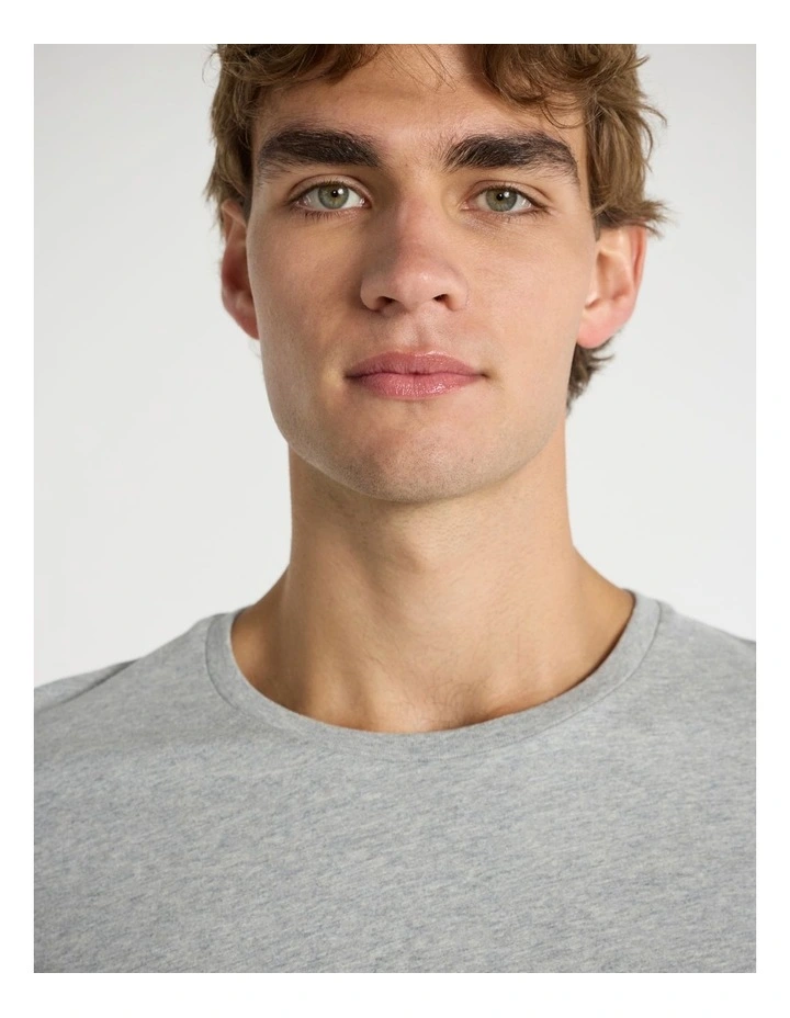 Marle Brando Crew Neck Tee in Grey Marle image 5