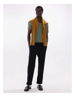 Marle Arnie V Neck in Forest Marle