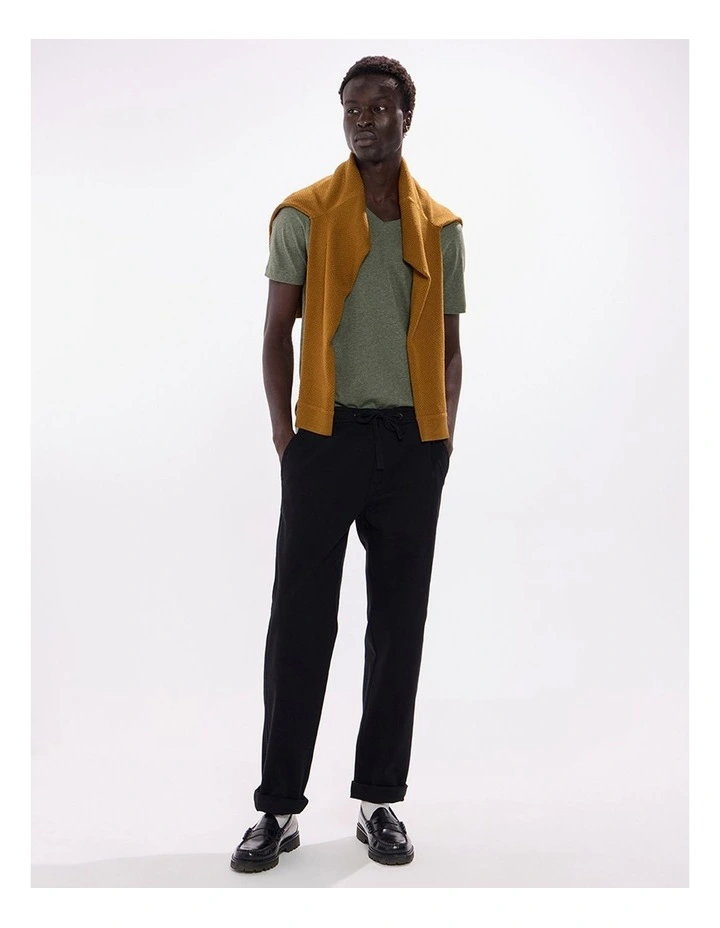 Marle Arnie V Neck in Forest Marle image 1