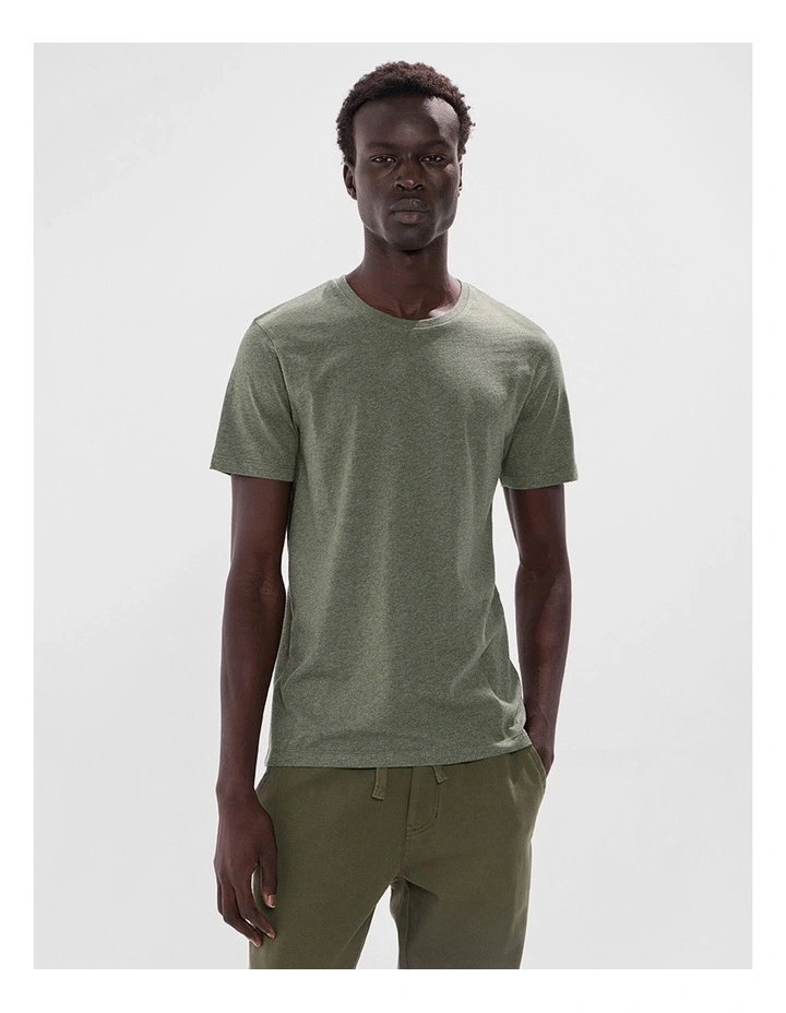 Marle Brando Crew Neck in Forest Marle image 1