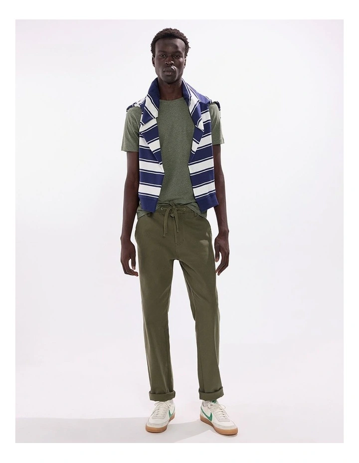 Marle Brando Crew Neck in Forest Marle image 1