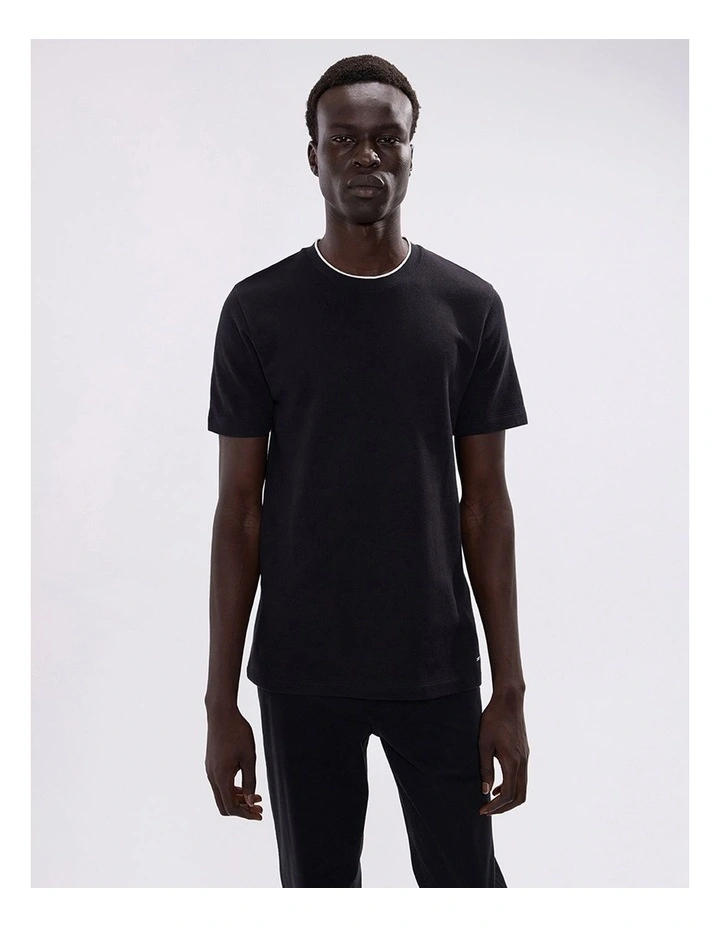 Mansfield Tee in Black image 2