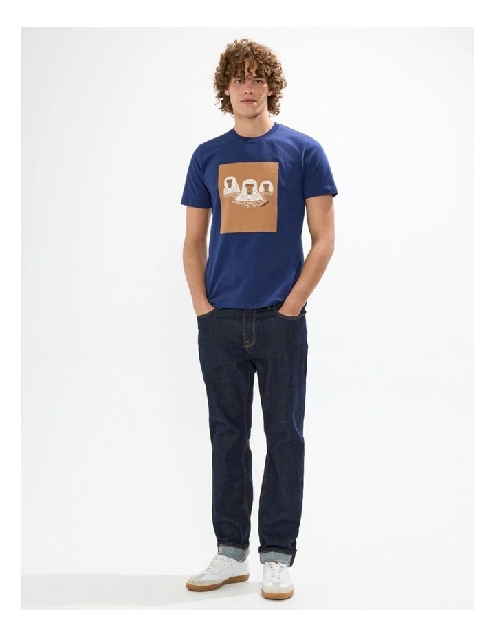 Hot Spring Time Machine Tee in Navy image 1