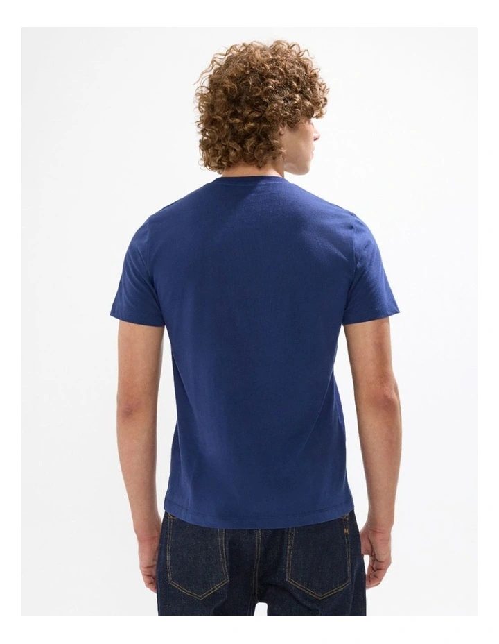 Hot Spring Time Machine Tee in Navy image 4