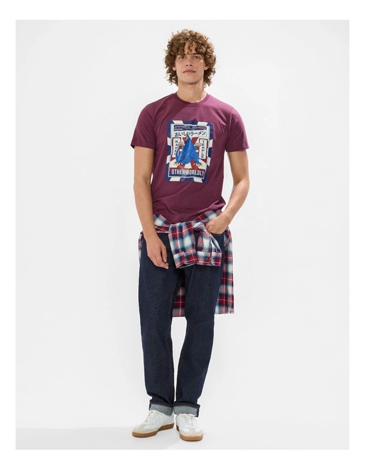 Kaiju Tee in Fig image 2
