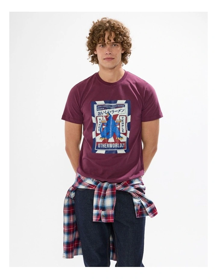 Kaiju Tee in Fig image 2