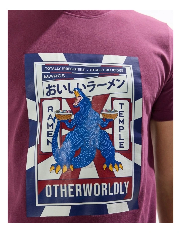 Kaiju Tee in Fig image 3
