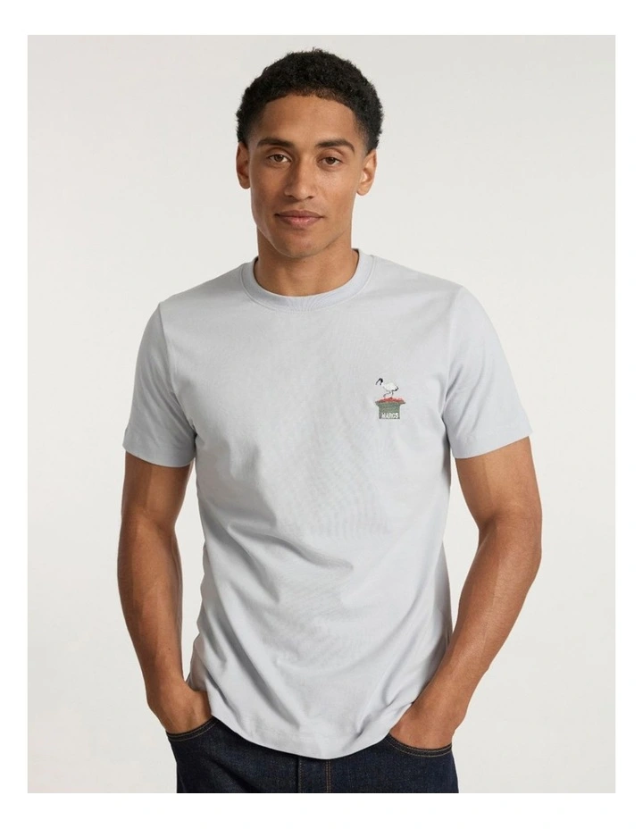 Idris The Ibis Tee in Grey image 2