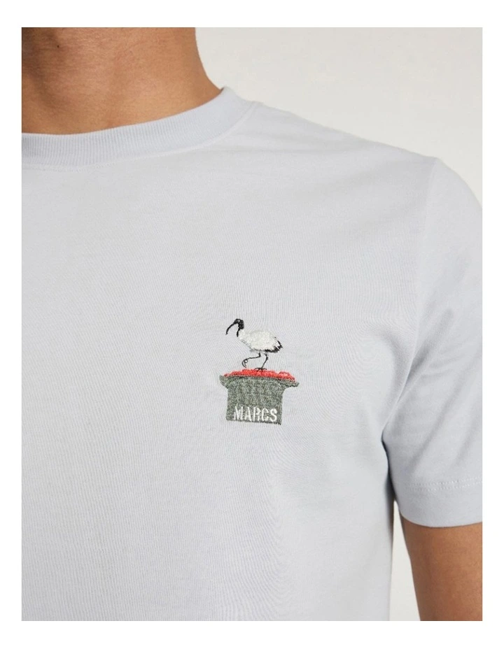 Idris The Ibis Tee in Grey image 3