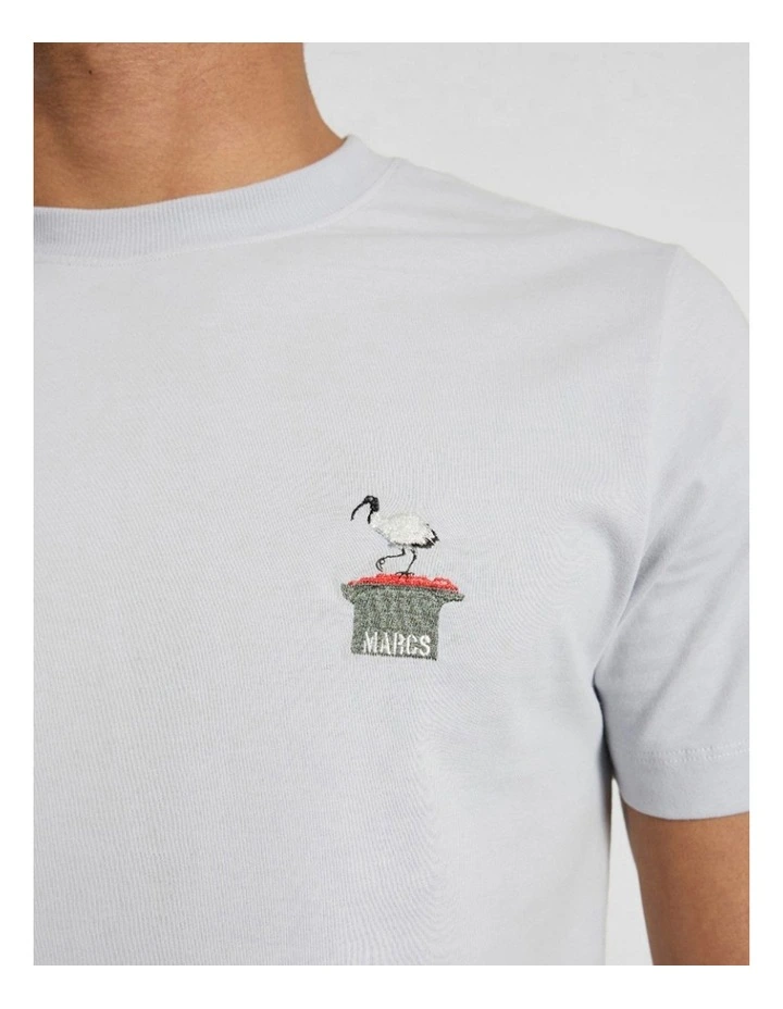 Idris The Ibis Tee in Grey image 4