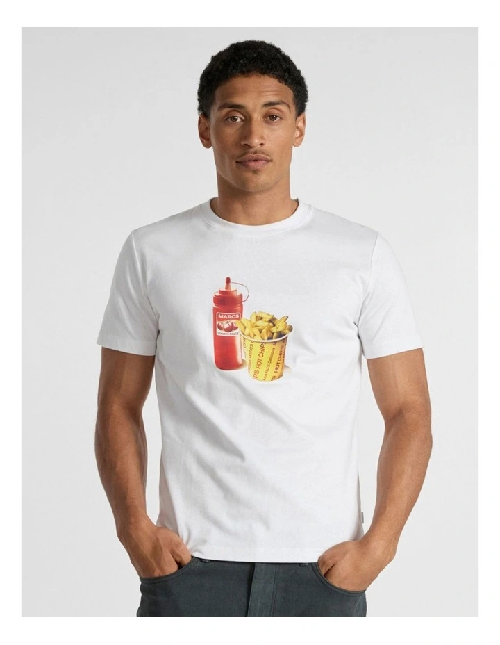 Hot Chip Tee in White image 1
