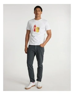 Hot Chip Tee in White
