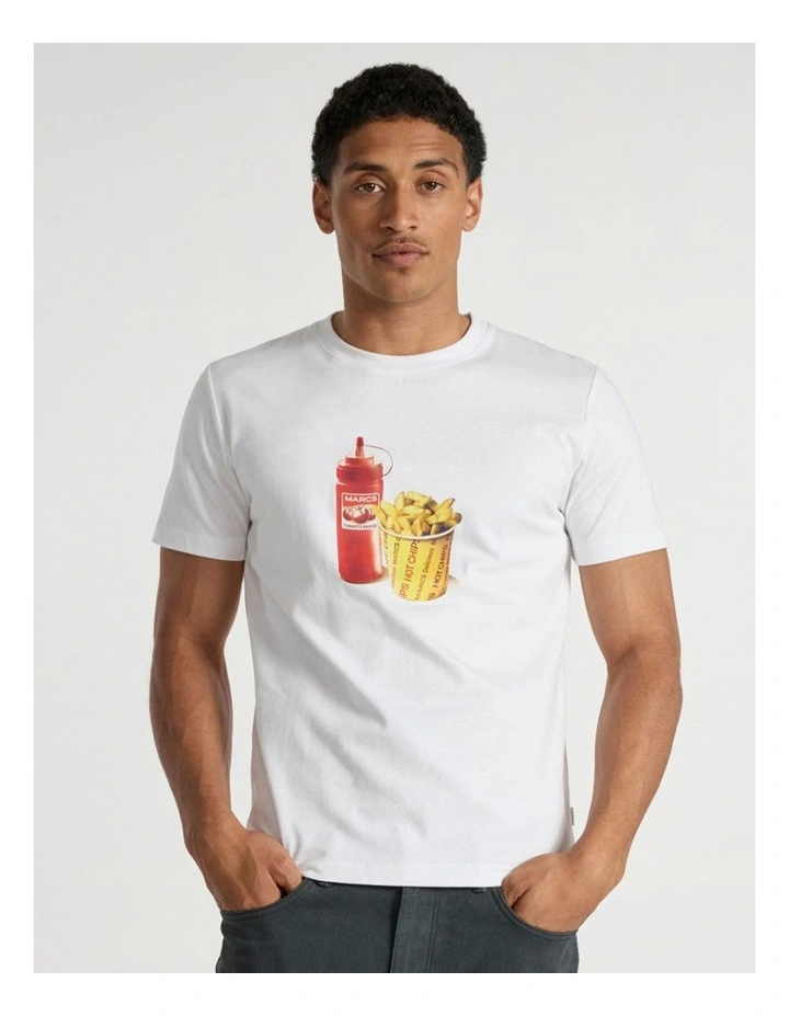 Hot Chip Tee in White image 2
