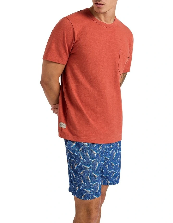 Han Slub Pocket Tee in Paprika image 2