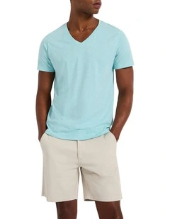 Marle Arnie V Neck in Glacier Marle